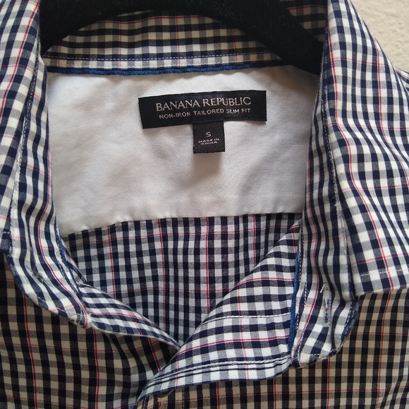 Banana Republic Non Iron Tailored Slim Fit Button Up Dress Shirt - Picture 3 of 5